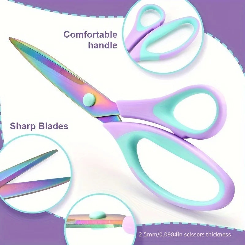 Titanium Craft Scissors Set 3pc – Soft Grip Multipurpose Shears