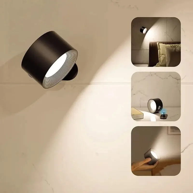 RTONTR LED Magnetic Wall Lamp | USB Rechargeable Dimmable