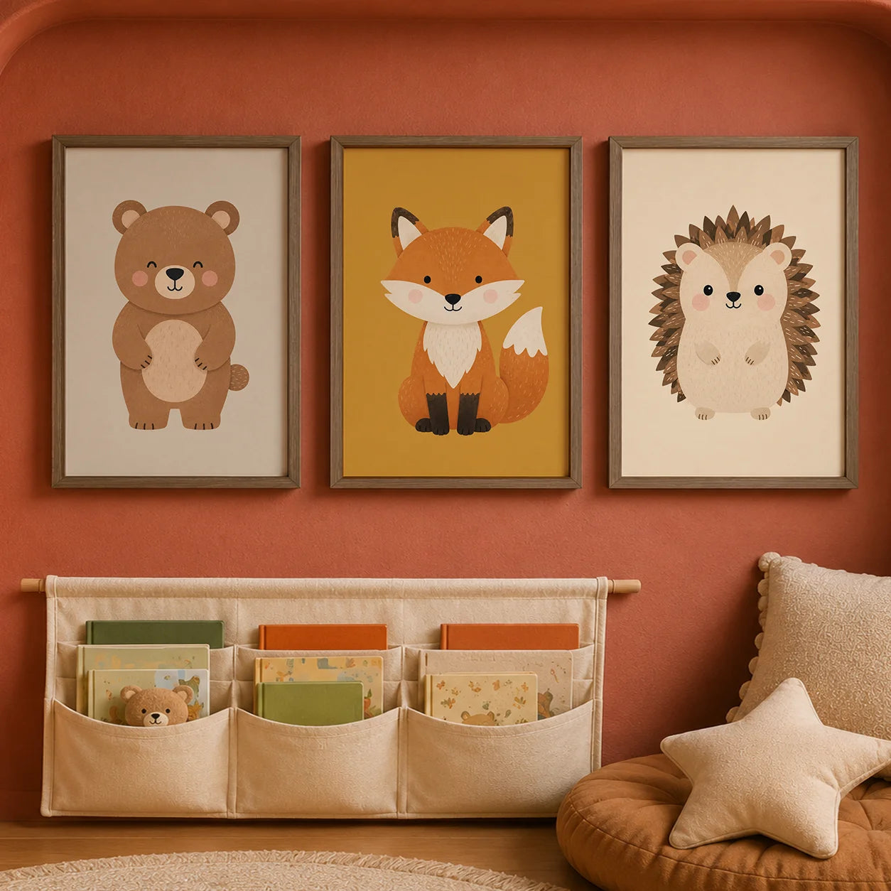 Nursery Animal Wall Art Cute Cartoon Safari Canvas Poster Prints For Baby Kids Bedroom Decor Peaceful Pleasures Health and Wellness