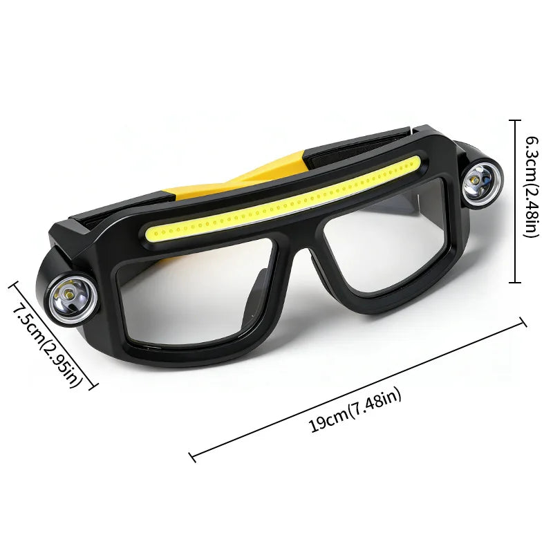 USB Rechargeable COB LED Glasses Headlamp | Camping & Hiking LED Glasses Headlamp Peaceful Pleasures Health and Wellness
