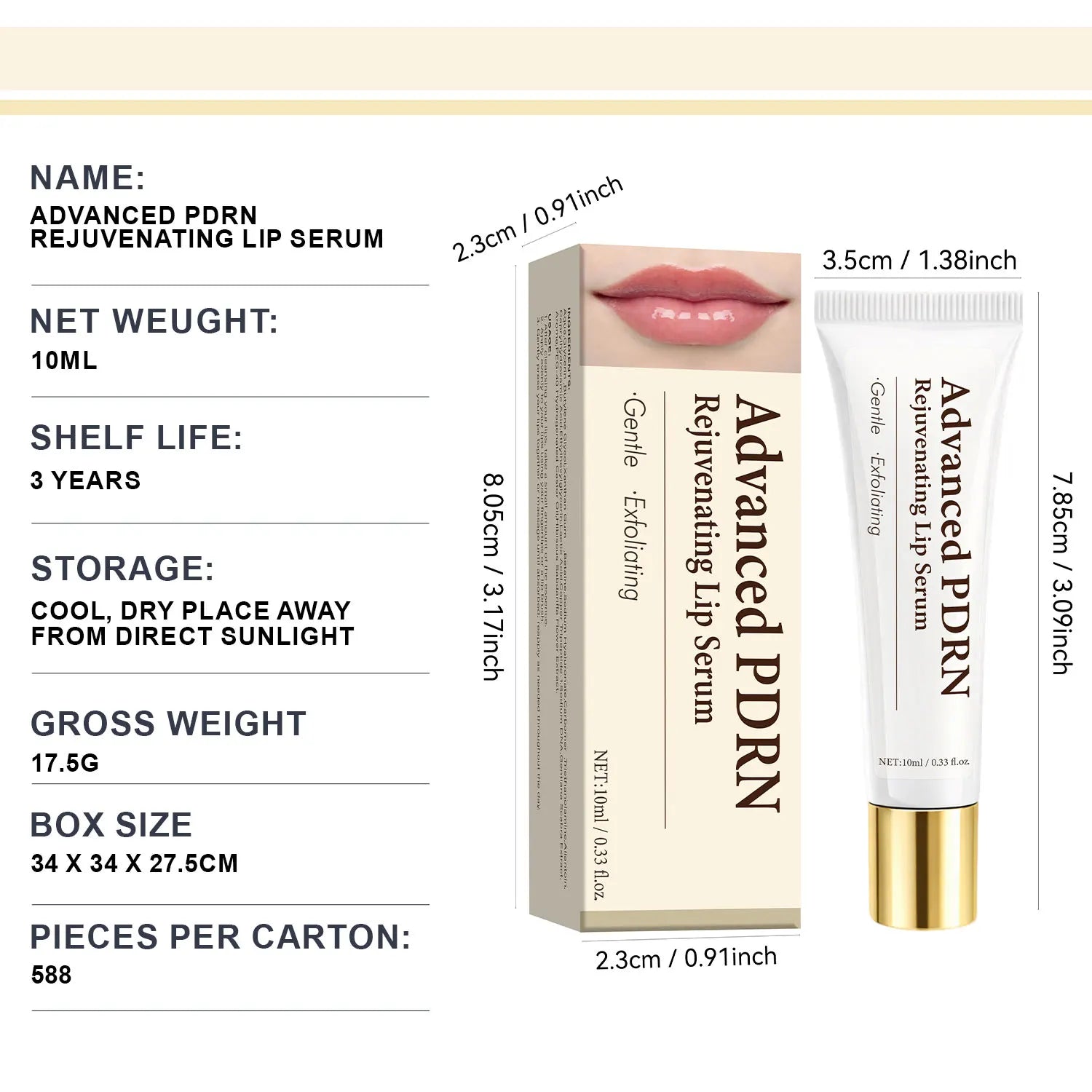 Advanced PDRN Rejuvenating Lip Serum, Hydrating Lip Balm with PDRN for Glowy Lip, Gentle Exfoliating & Smoothing Lip Moisturizer Peaceful Pleasures Health and Wellness