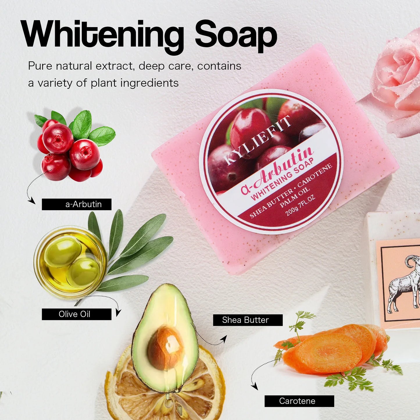 AILKE Arbutin Brightening Soap Bar – All Skin Tones, 200g
