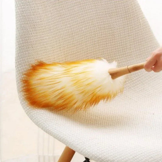 Anti-Static Lambswool Duster Brush | Home Cleaning Feather Duster Lambswool Duster Brush Oasis Select