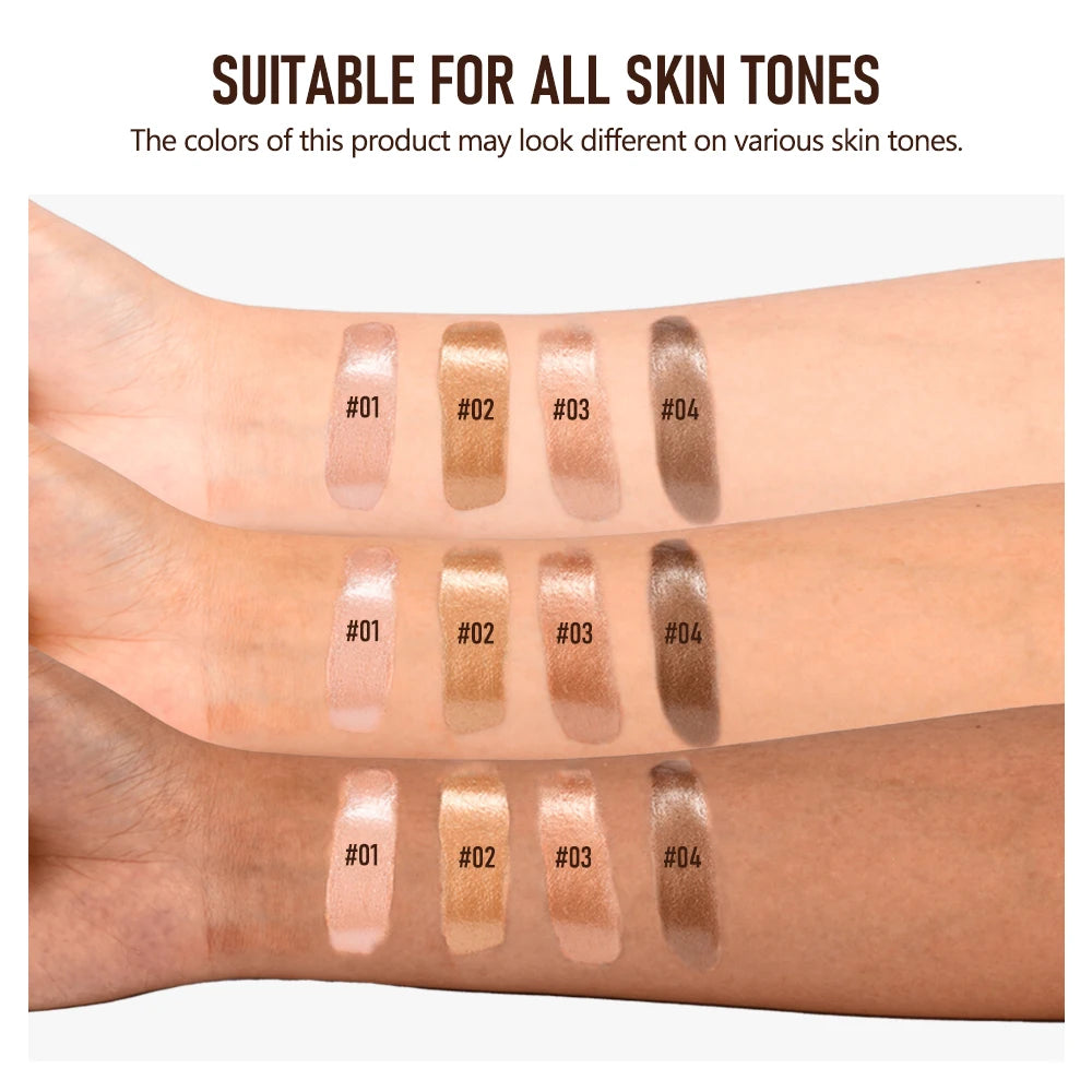Bronzer Highlighter Drops Light Concealer Brightening Complexion Contouring Facial Mix Foundation Moisturizer Makeup Primer Peaceful Pleasures Health and Wellness
