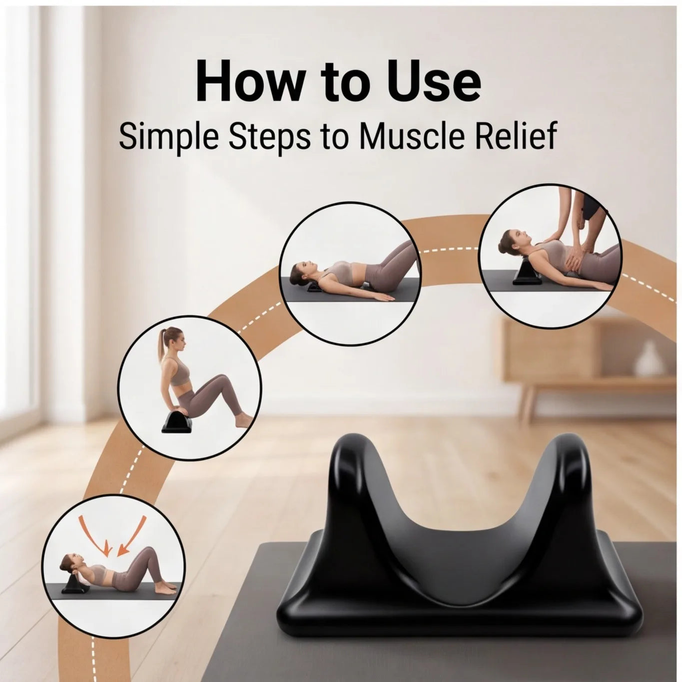 HOMEFISH Deep Tissue Muscle Massager Tool | Full Body Use