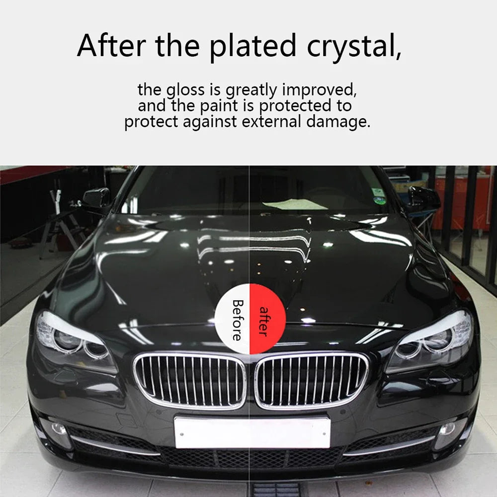 Car Ceramic Coat Set 2PC 30ml Upgraded 9H Polish Liquid Crystal Set High Density Car Super Hydrophobic Glass Coating Tools Peaceful Pleasures Health and Wellness