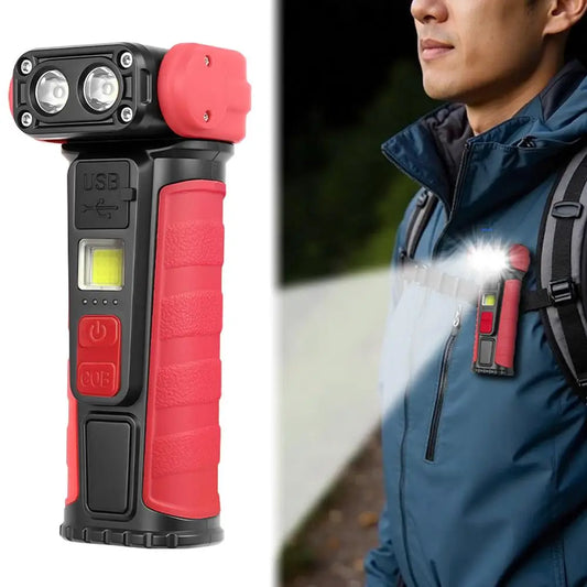Magnetic COB LED Work Light – 500 Lumen Clip Pocket Flashlight LED Work Flashlight Peaceful Pleasures Health and Wellness