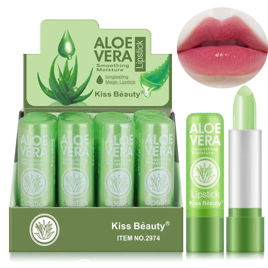 IFANYUO Aloe Vera Color Changing Lipstick | Waterproof & Moisturizing Color Changing Lipstick Peaceful Pleasures Health and Wellness