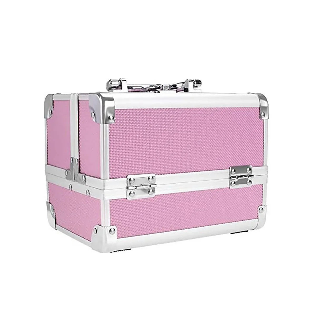 Portable Aluminum Cosmetic Storage Case Beauty Salon Embroidery Toolbox Nail Art Artist Portable Cosmetic Case Peaceful Pleasures Health and Wellness