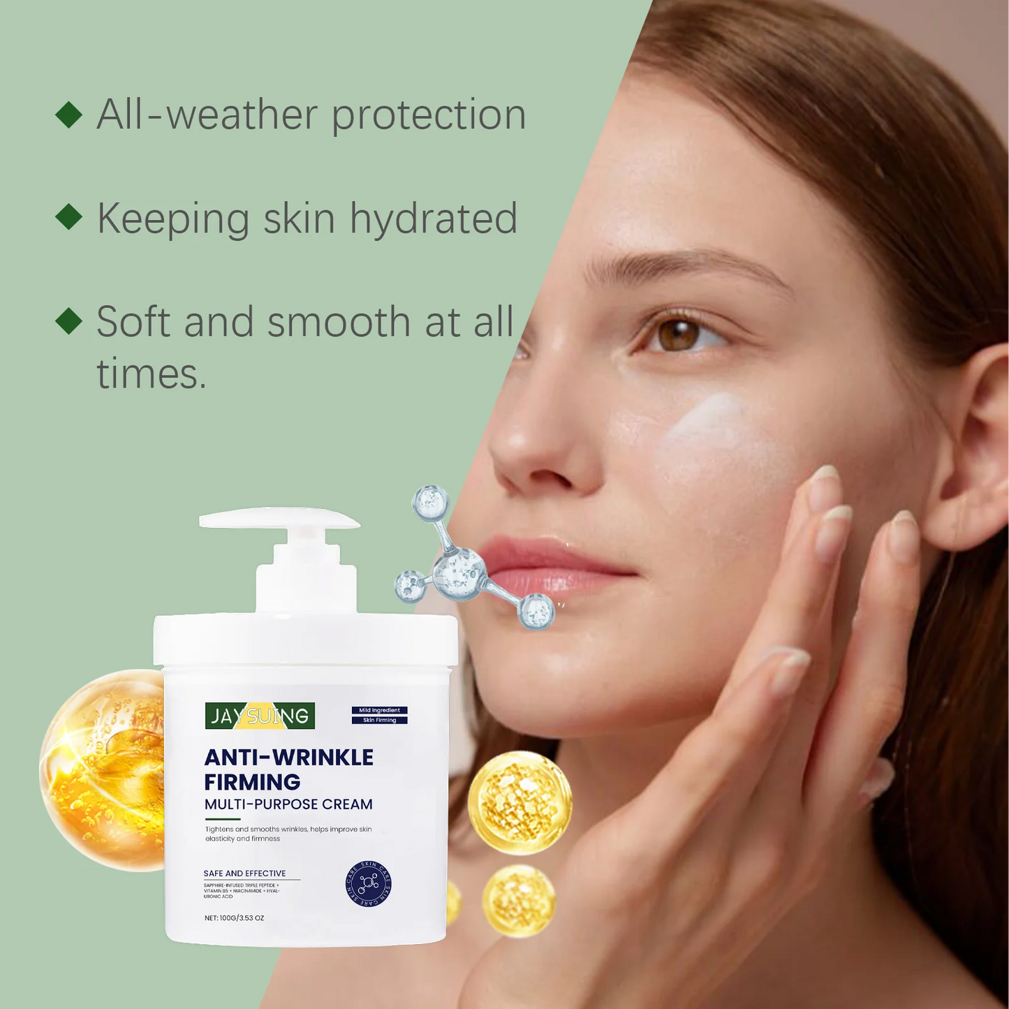 Nicotinamide Brightening Face Cream Reduce Rough Skin Restore Tightness Increase Skin Elasticity Multi Functional Facial Lotion Peaceful Pleasures Health and Wellness