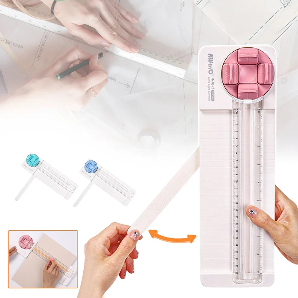4-in-1 Craft Paper Cutter | Scrapbook & DIY Trimmer Tool
