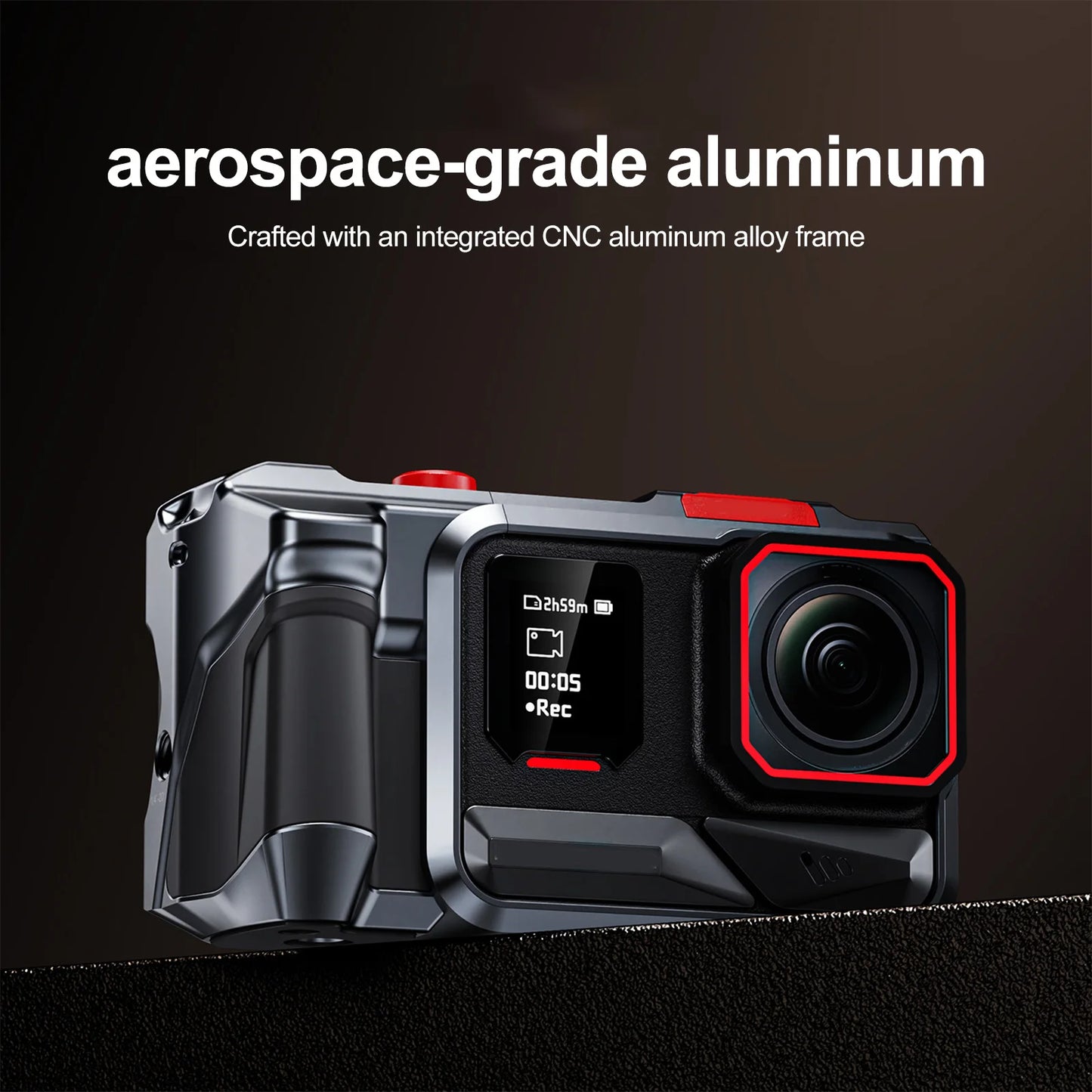 Quick Release Holder Mount for Insta360-AcePro2 Hand Grip Mount Rabbit Cage Camera Aluminum Frame Protective Frame Housing Case Peaceful Pleasures Health and Wellness