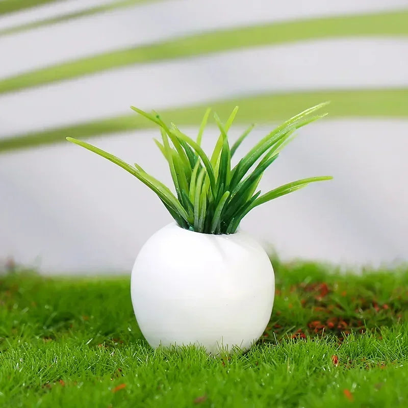 Mini Resin Figures Home Decor Desk Accessories Pot Plant Fairy Garden Ornaments Dollhouse Miniature Items Landscape DIY Peaceful Pleasures Health and Wellness 004