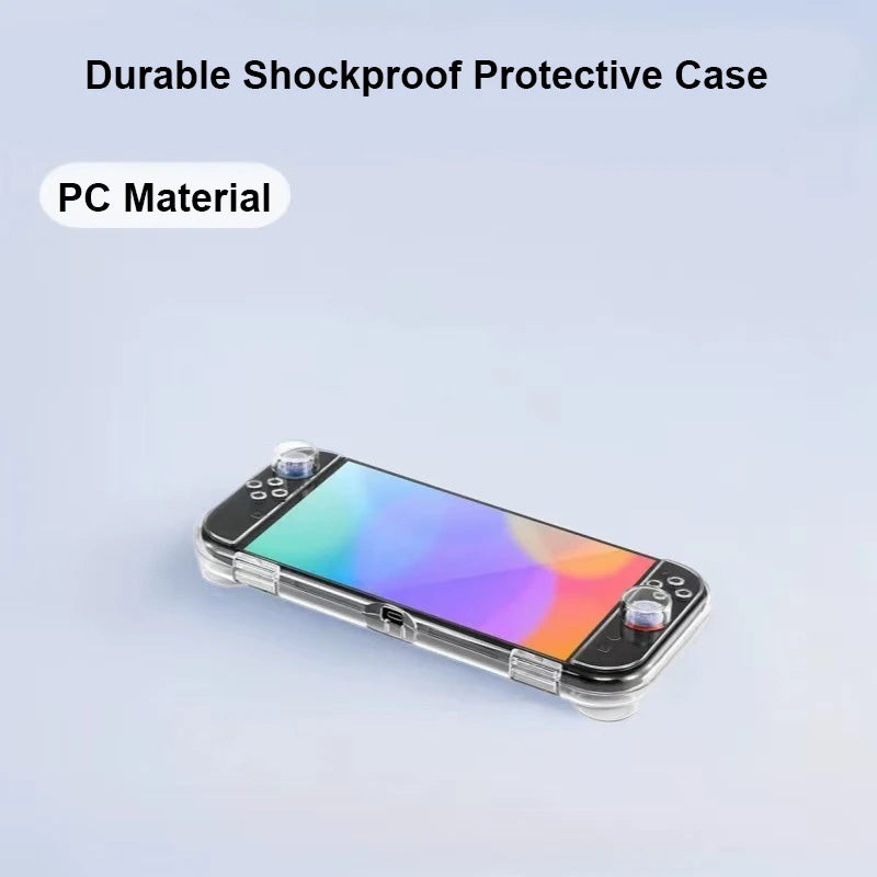 For Switch 2 Storage Case With Lid Transparent Shockproof Protective Box For Switch 2 Console With Built-In Game Card Slots Peaceful Pleasures Health and Wellness