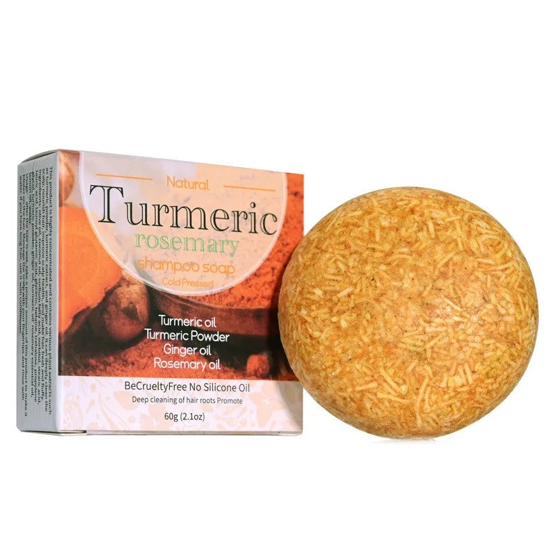 60g Organic Turmeric Shampoo Soap Handmade Natural Solid Vegan Conditioner Bar Wholesale Peaceful Pleasures Health and Wellness