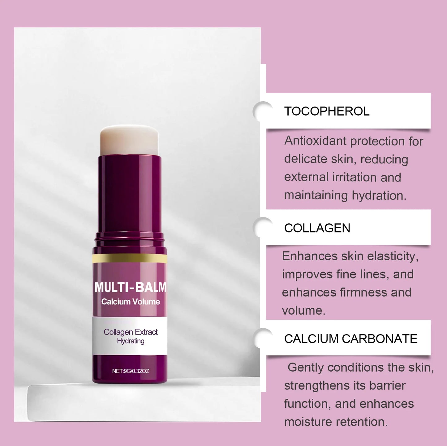 MULTI Moisturizing Balm Stick and Face Cream Deep Hydration Eye Lip Neck Care Gentle Formula Portable Korea Skincare Peaceful Pleasures Health and Wellness