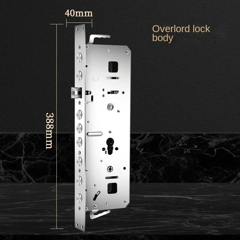 Anti-Theft Door Lock Set – Stainless Steel Handle & Keys
