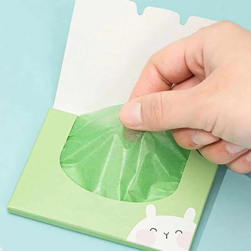 100-Pack Facial Oil Blotting Sheets – Mattifying Shine Remover