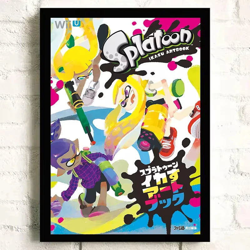 Classic game Splatoon 3 poster anime painting art Canvas printing Wall Home Living Room Internet bar decoration hanging painting Peaceful Pleasures Health and Wellness