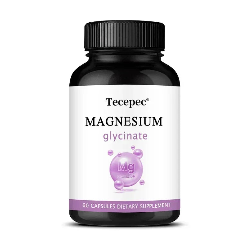 Magnesium Glycinate Capsules – Supports Sleep, Relaxation, Muscle, Bone & Heart Health, High Absorption Formula, Nerves System Peaceful Pleasures Health and Wellness 60 count -1 bottle