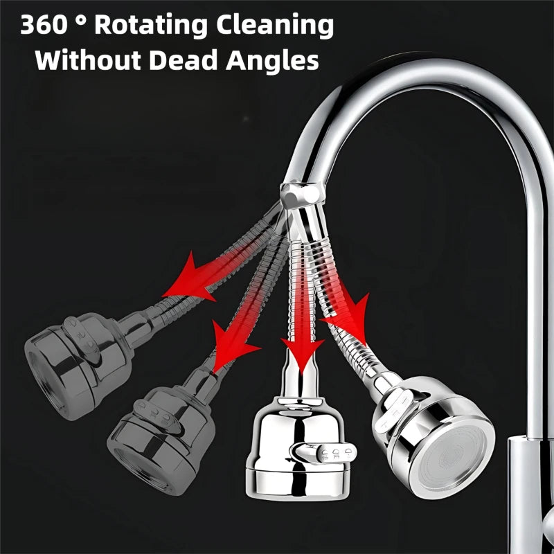 3 Modes Universal Kitchen Faucet Extenders Adapter 360° Rotation Filter Kitchen Gadgets Spray Water Saving Faucet Accessories Peaceful Pleasures Health and Wellness