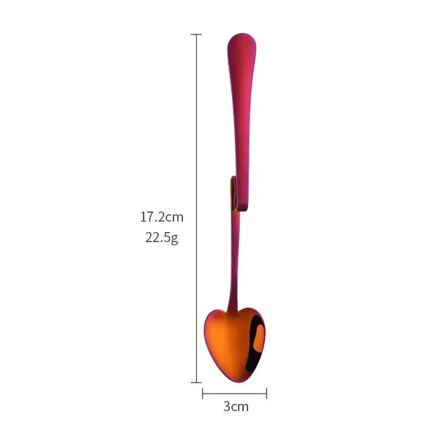 Coffee Spoon Honey Shape Creative Tea Cup Hanging Spoons Stainless