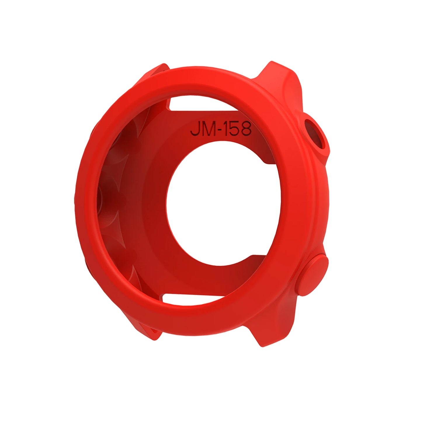 Silicone Case for Garmin Forerunner 55 & 158 – Clear Bumper Cover Peaceful Pleasures Health and Wellness RED