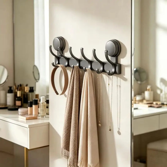 Heavy Duty Suction Cup Hooks | 8-Hook No-Drill Wall Organizer Suction Cup Hooks Peaceful Pleasures Health and Wellness