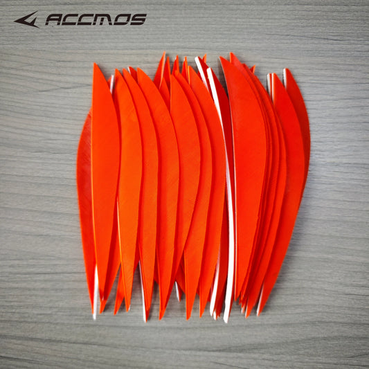Archery Arrow Fletching Banana Natural Tureky Feathers DIY Hunting Peaceful Pleasures Health and Wellness orange