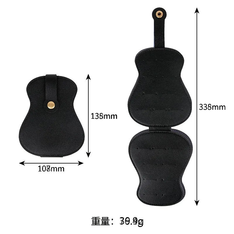 Large Capacity Pick Storage Bag Guitar Picks Box Universal Texture