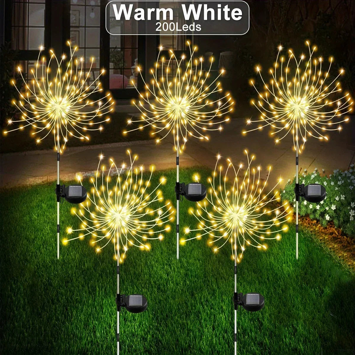 Solar Fireworks Lights Outdoor – Garden, Patio & Party Décor