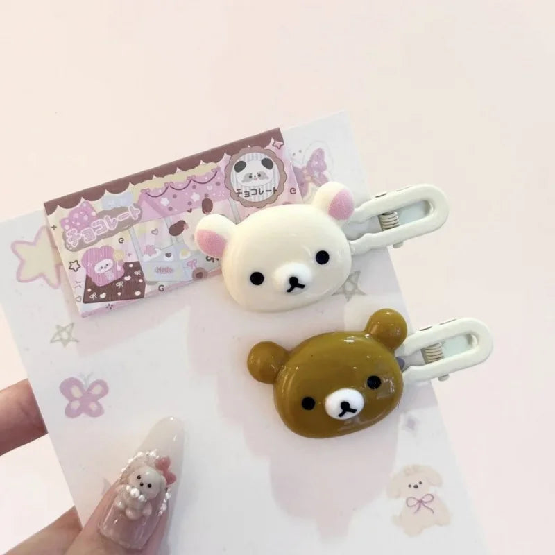 Cute Bear Hairpins Set – Preppy Plastic Hair Accessories for Girls Hairpin Peaceful Pleasures Health and Wellness