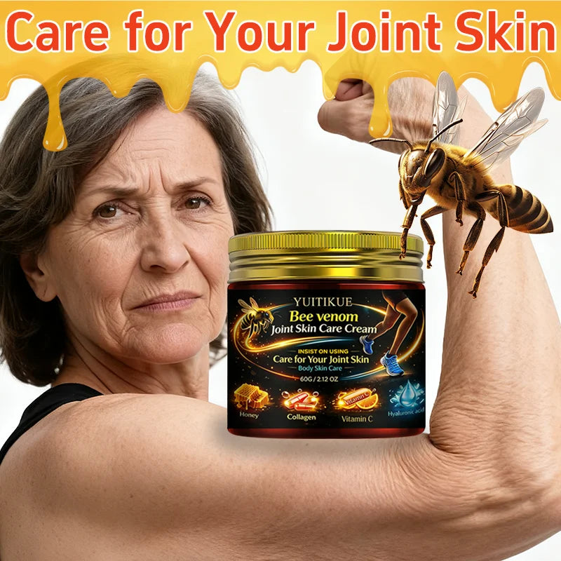 Yuitikue Bee Venom Joint Skin Care Cream, 60g Infused with Collagen, Vitamin C & Hyaluronic Acid for Joint & Body Care Peaceful Pleasures Health and Wellness