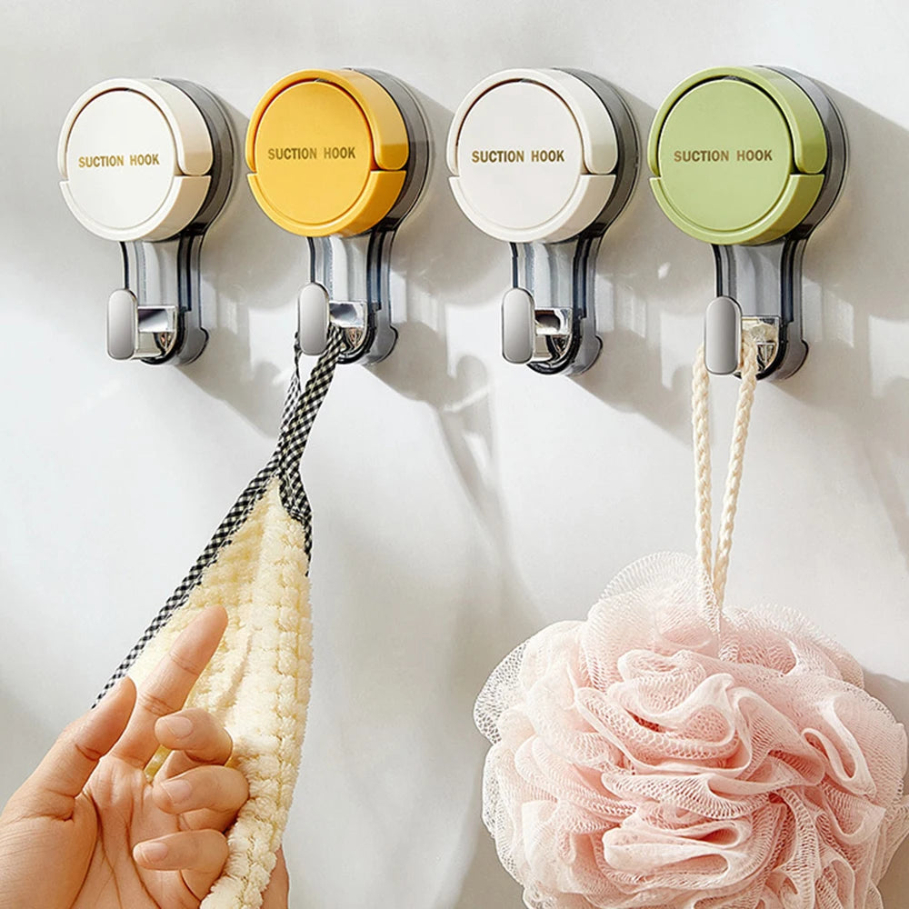 Strong Vacuum Suction Hooks Traceless No-Drilling Adhesive for Home Bathroom Kitchen Door Back Toilet Area Purpose Strong Hold Peaceful Pleasures Health and Wellness