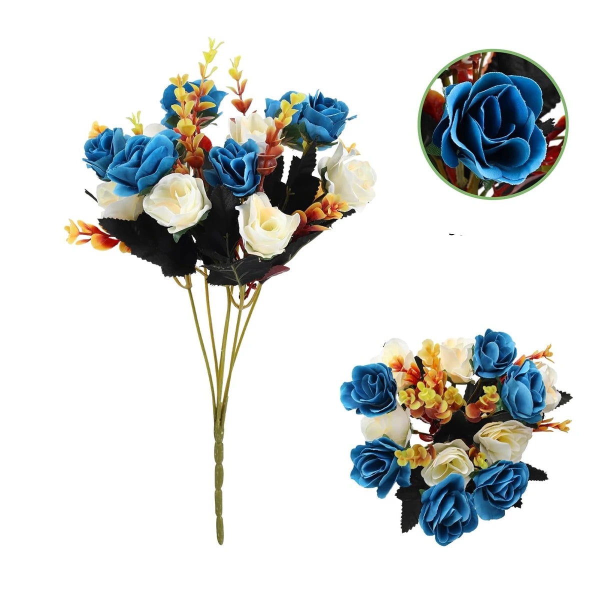 Silk Rose Artificial Flower Bouquet | Wedding & Home Decor