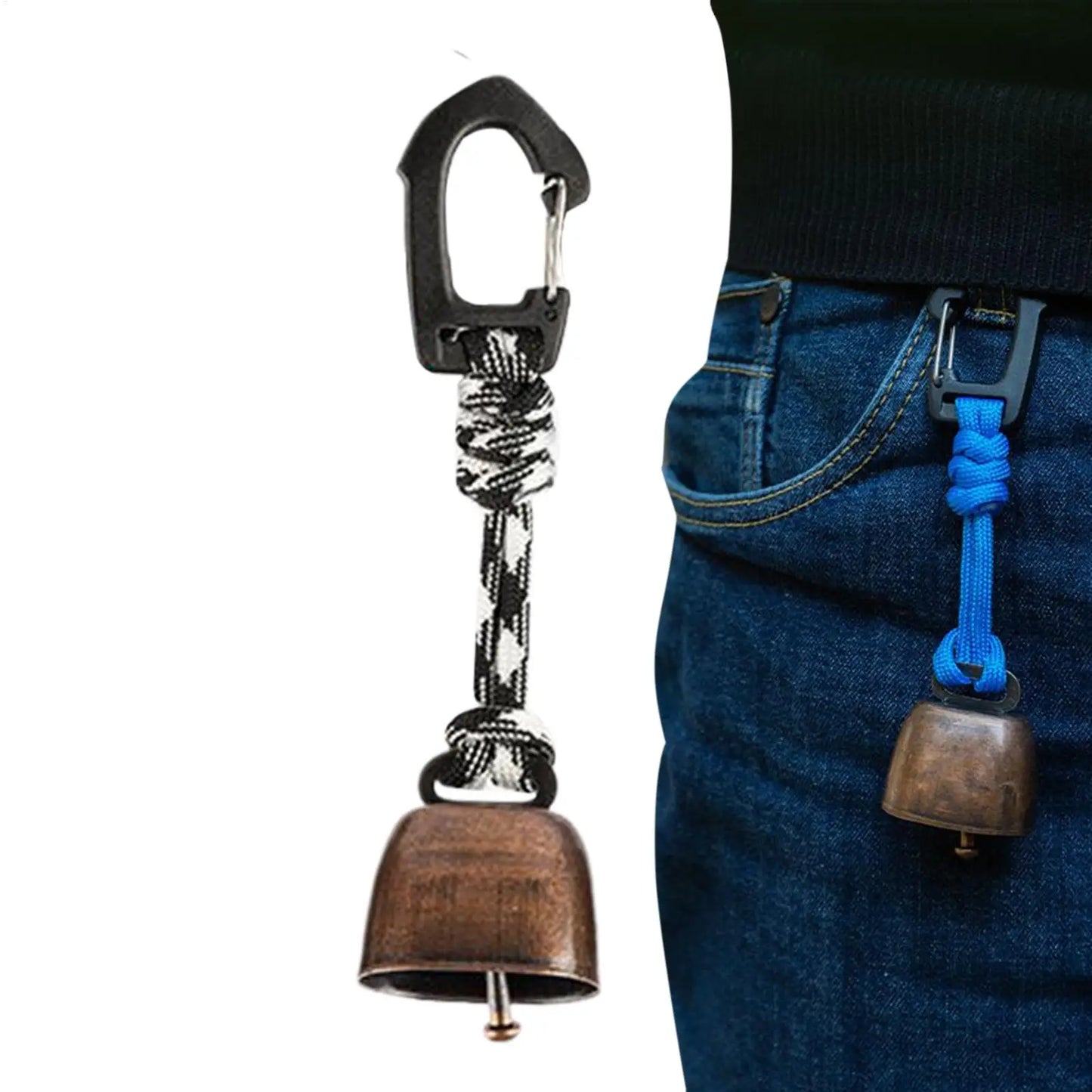 Bear Bell for Hiking & Camping – Loud Cowbell with Lanyard