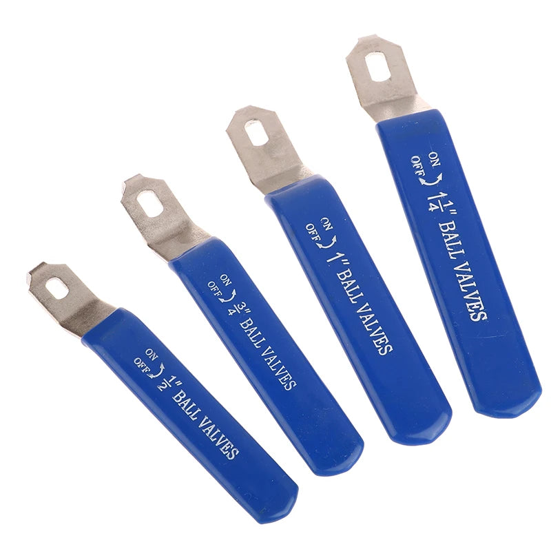 12cm-18.4cm Blue Handle Stainless Steel Ball Valve Handle Accessories Water Pipe Valve Switch Handle Wrench Water Pipe Wrench Peaceful Pleasures Health and Wellness