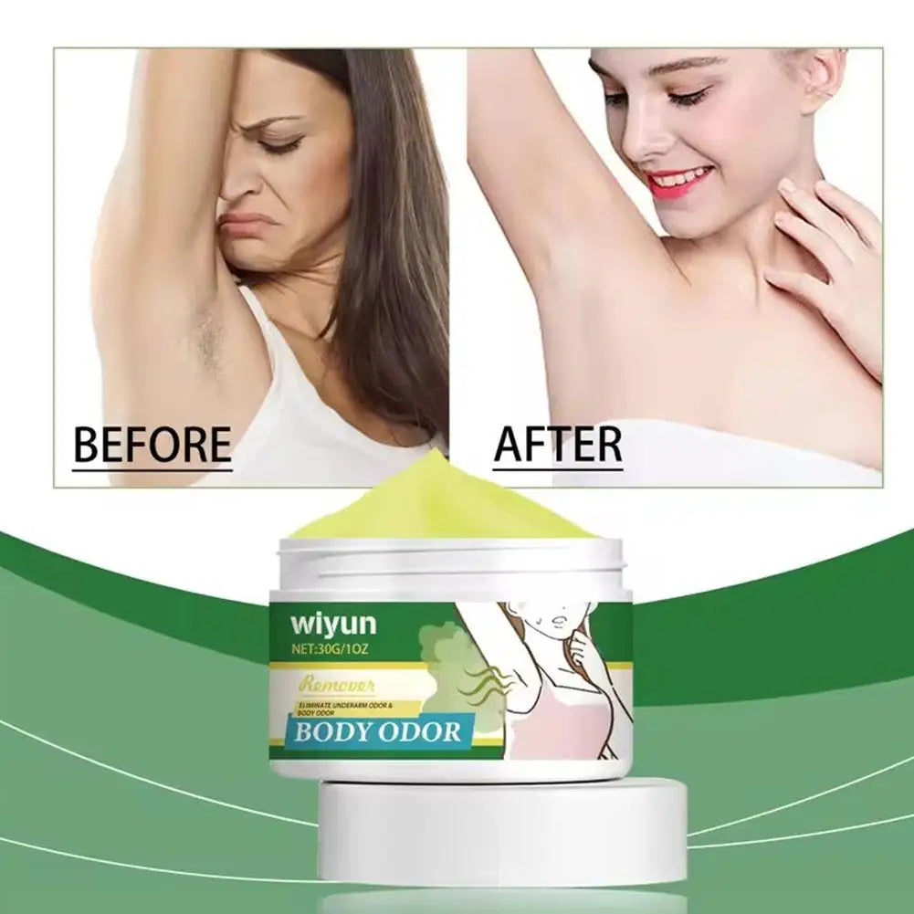 Underarm Odor Cream 30g Body Sweat Remove Bad Smell Deodorant Armpit Lasting Refreshing Significant Effect Sweatproof Odor Cream Peaceful Pleasures Health and Wellness