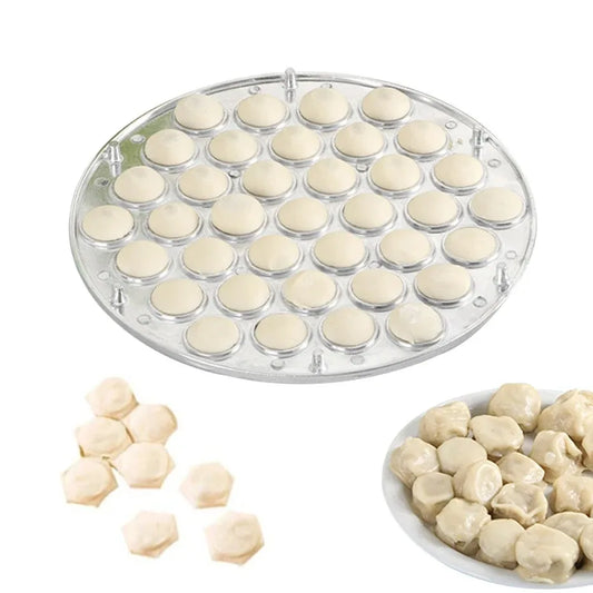 37-Hole Dumpling & Ravioli Mold Press | Batch Production DIY Pasta & Dumpling Maker Peaceful Pleasures Health and Wellness