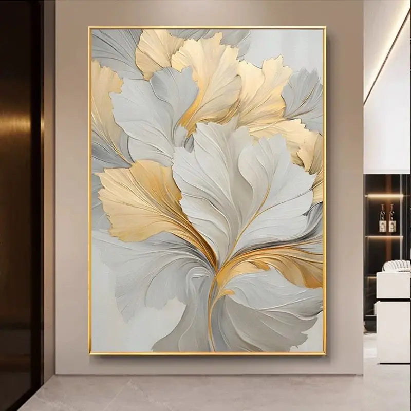 Nordic Abstract Oil Painting Handmade Canvas Decorative Mural Frameless Acrylic Hanging Image For LivingRoom Bedroom Aisle Porch Peaceful Pleasures Health and Wellness