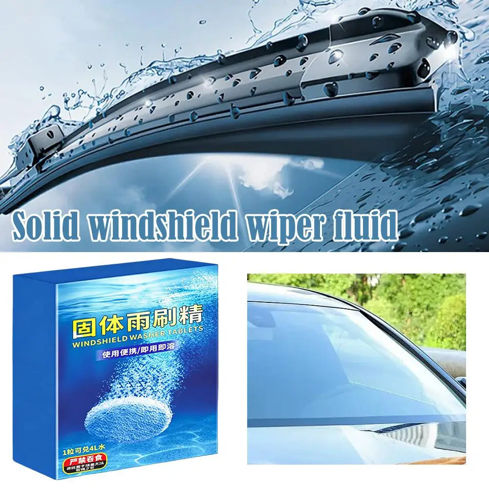 Car Windshield Glass Concentrated Washer Tablets Car Effervescent Washer Fluid Wiper Glass Solid Cleaning Tablets for Car Window Peaceful Pleasures Health and Wellness
