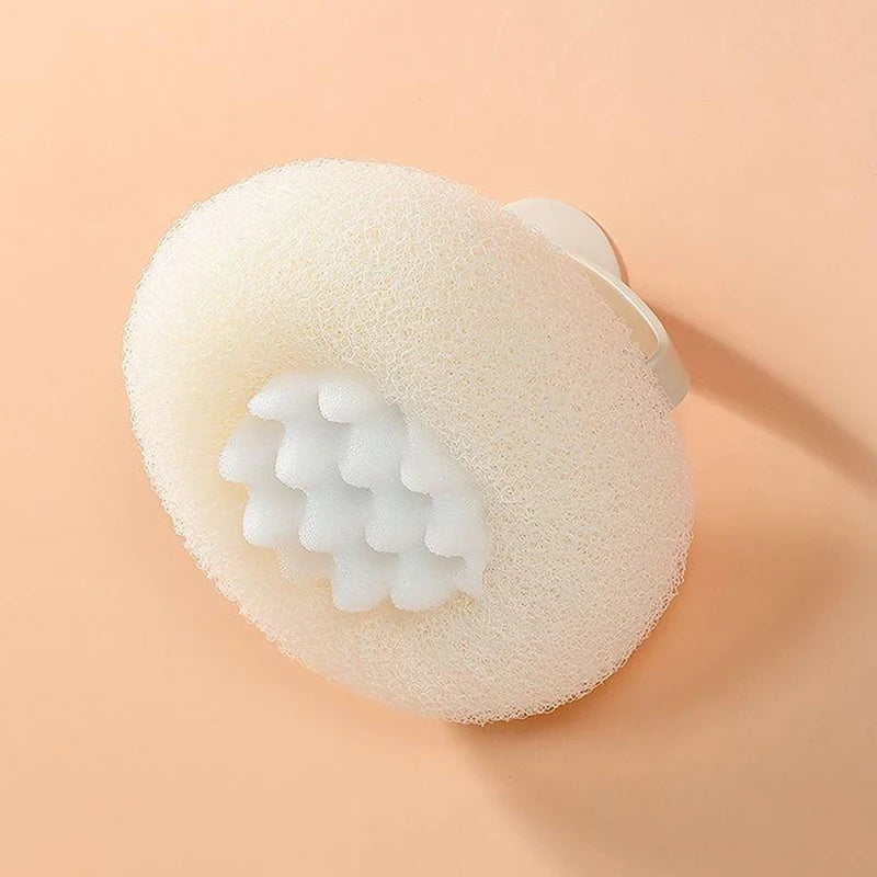 Sunflower Bath Ball Shower Sponge with Suction Cup & Handle