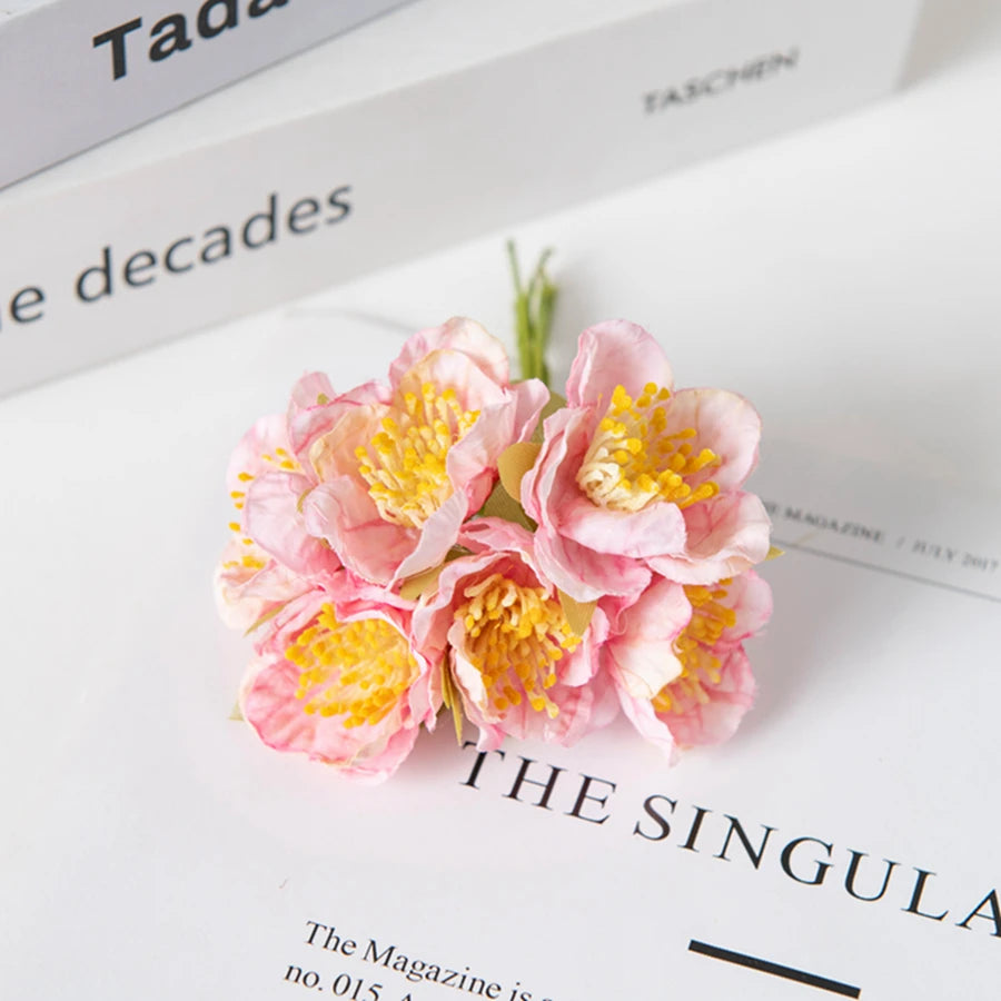 Artificial Silk Plum Blossom Flowers | Home & Party Decor