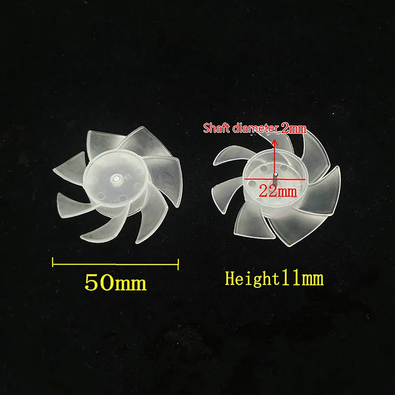7-Blade Plastic Cooling Fan Blade for Hair Dryer 35–65mm