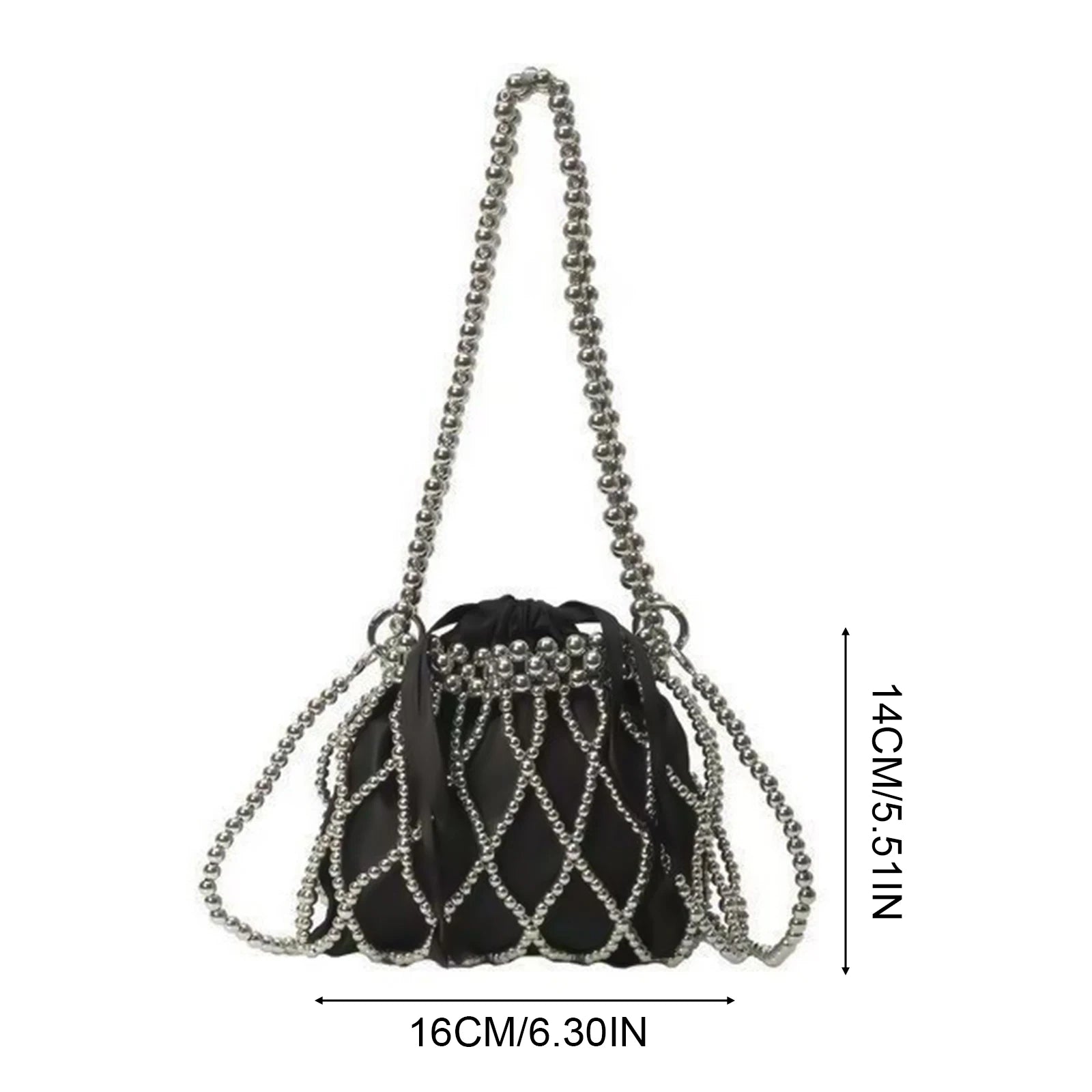 Pearl Woven Crossbody Bag For Women With Lace Design And Dual Handle Functionality Peaceful Pleasures Health and Wellness