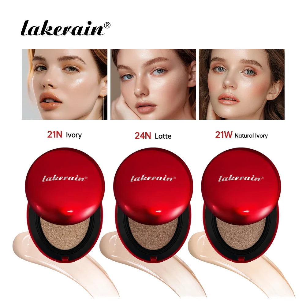 Lakerain Cushion Foundation – Full Coverage, SPF, 72H Wear