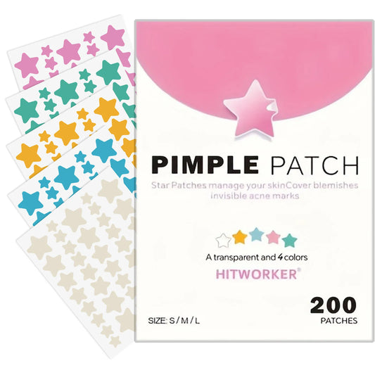 Hydrocolloid Acne Patches – Invisible, Waterproof | All Skin Types Acne Patch Peaceful Pleasures Health and Wellness 200PCS