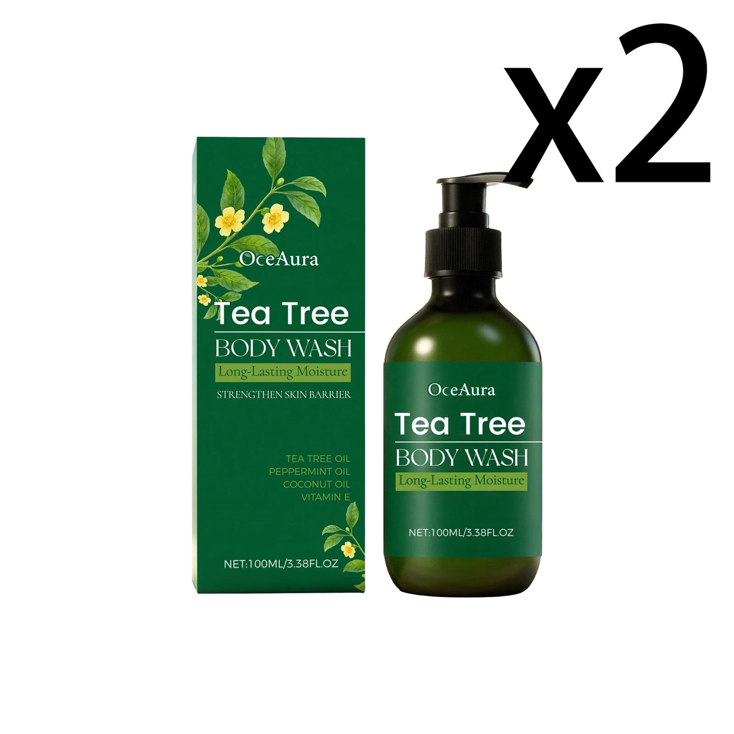 Tea Tree Refreshing Shower Gel | Oil Control Body Wash 100ml