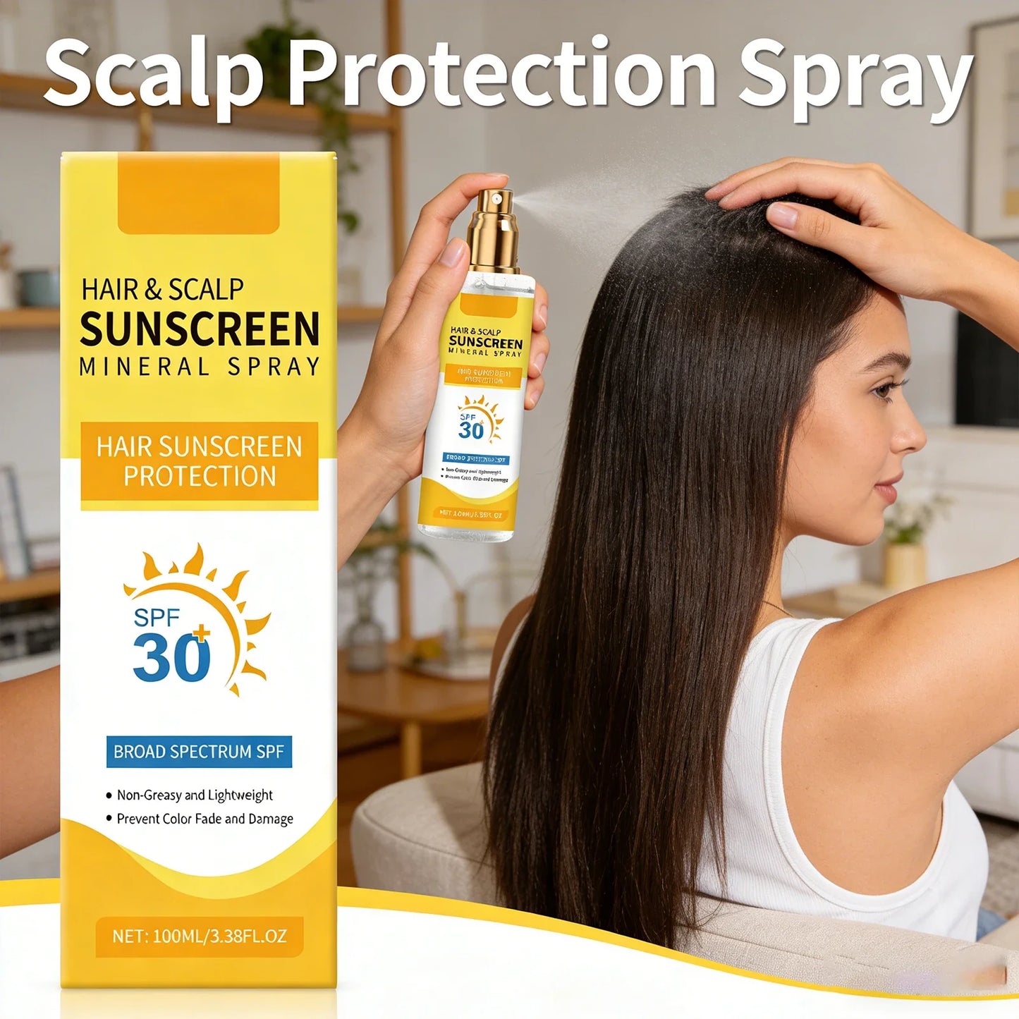 Scalp Protection Spray 100ml – UV Defense & Color Lock