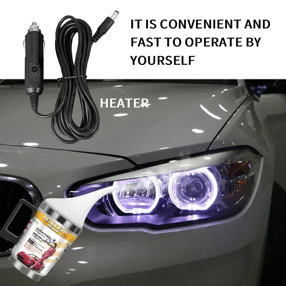Car Headlight Polish Restoration Kit Headlight Polishing Cleaning Kit Anti-Scratch Hydrophobic Car Headlight Repair Polish Tool Peaceful Pleasures Health and Wellness